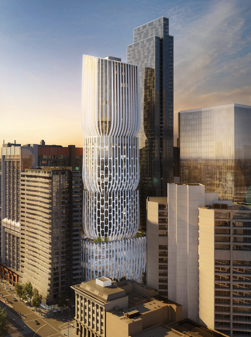 Illustration for article titled Zaha Hadid's New Skyscraper Looks Like a Big Huge Earplug